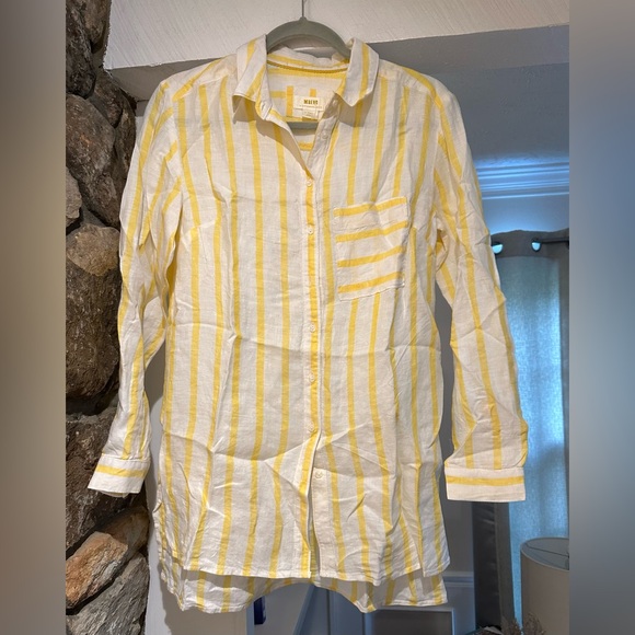 Anthropology Maeve High-Low Buttondown. Size X-Small. NWOT. - Picture 5 of 13